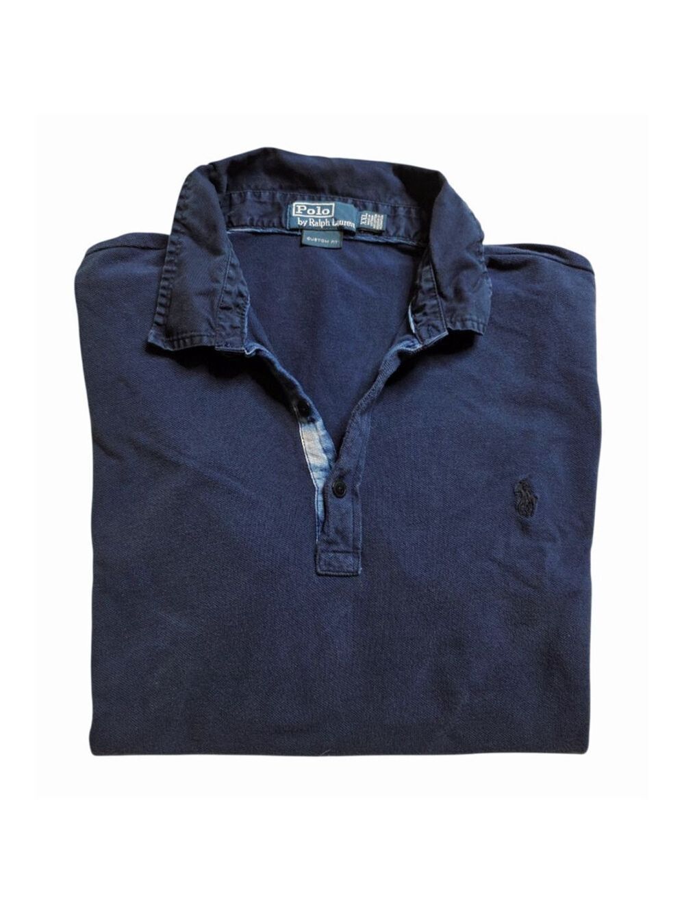 Men's Polo by Ralph Lauren Navy Custom Fit Polo Shirt XXL